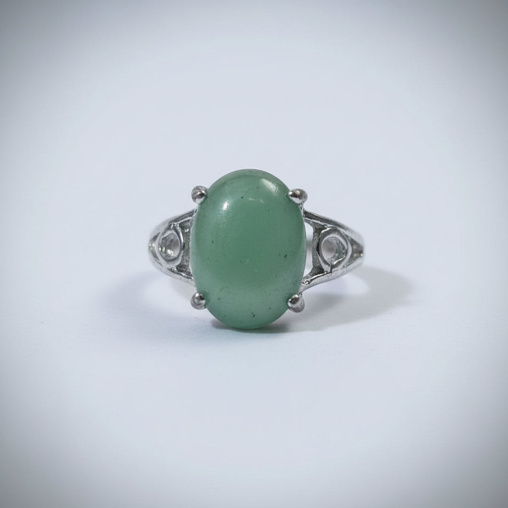 Vintage-Style Ring mit Aventurin