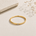 Dezenter Ring 18K vergoldet