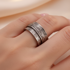 Meditationsring am Finger