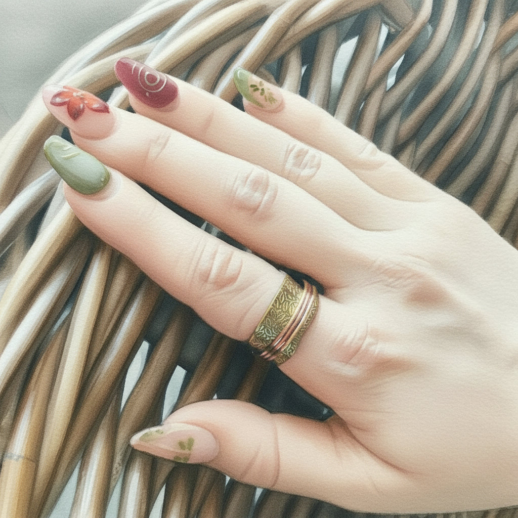 Mediatationsring am Finger