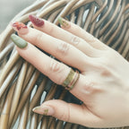 Mediatationsring am Finger