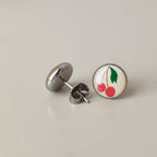 Mini Ohrstecker mit Kirschen