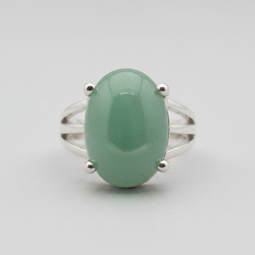 Vintage-Style Ring mit Aventurin