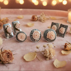 Ringe metal mit rosen