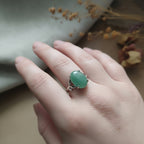 Vintage-Style Ring mit Aventurin